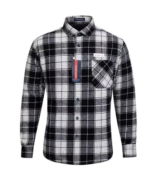 Рубашка Verton (XL-5XL) W2508 black (зима)