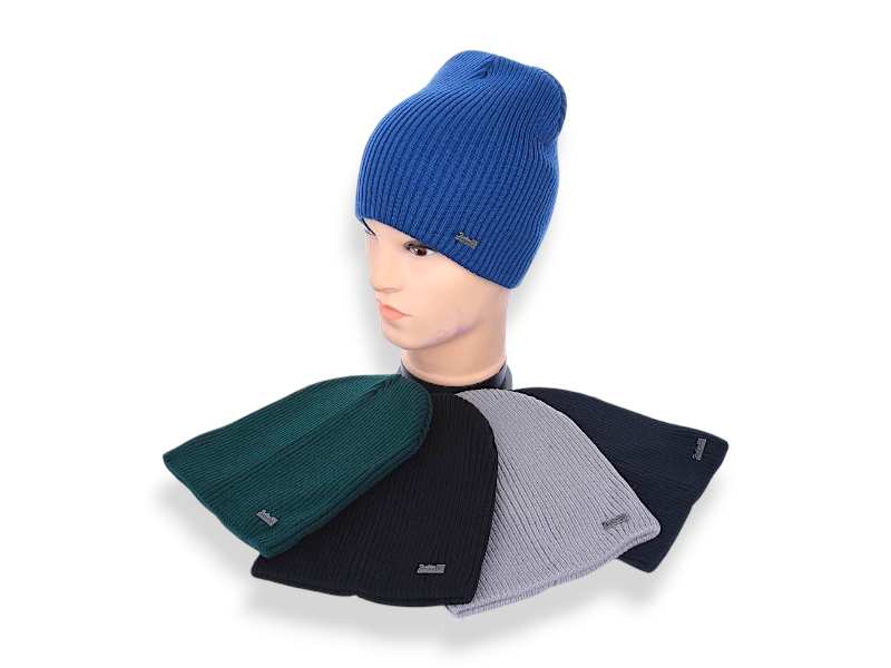 Шапка Angelica (54-58) SP003-7 подвійна mix (деми)