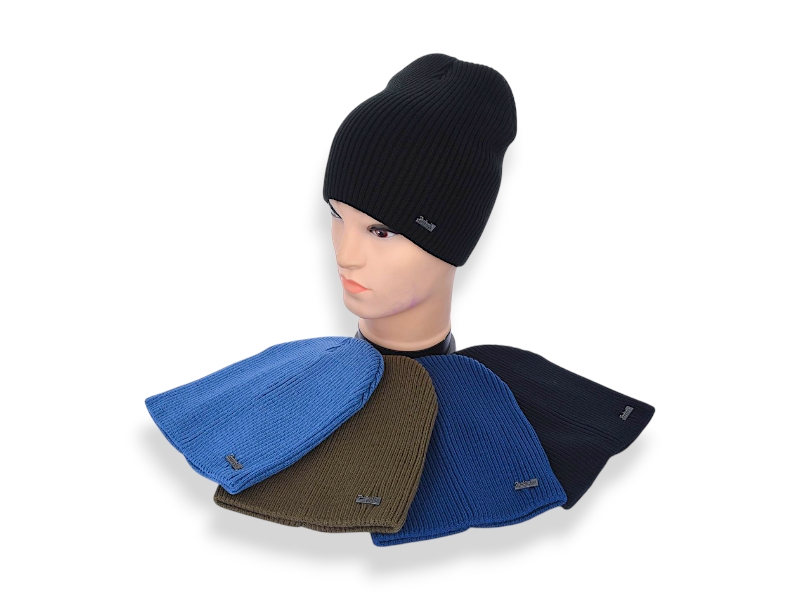 Шапка Angelica (54-58) SP003-9 подвійна mix (деми)