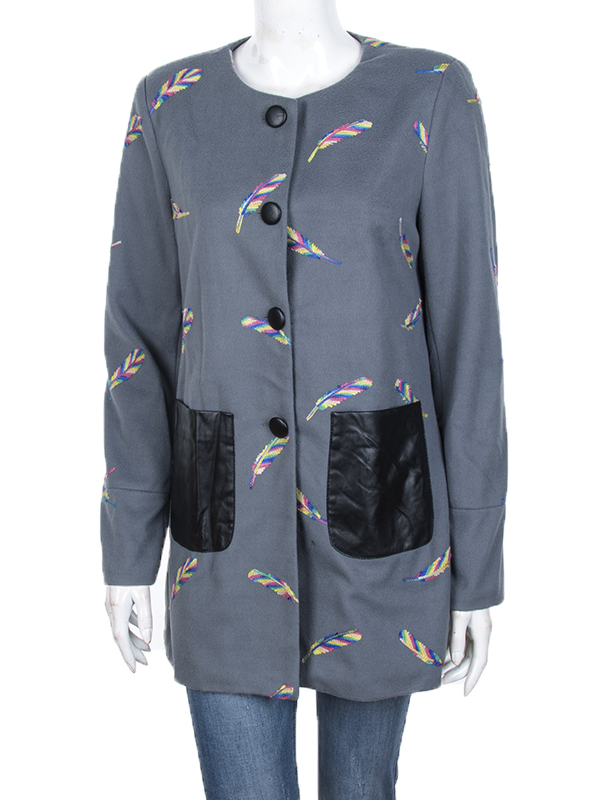 Пальто Obuv OK2 (M-XL) 11942-2 grey (деми)