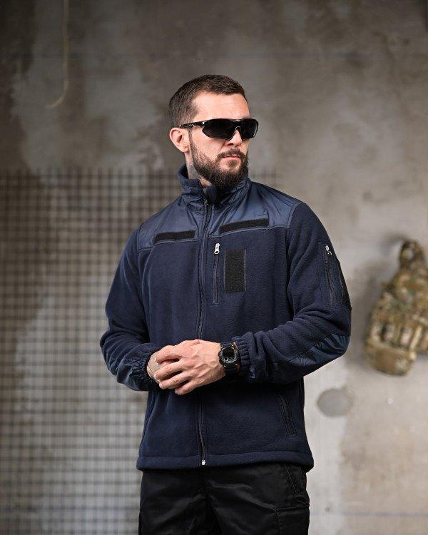 Кофта Max-T (S-2XL) M29 navy (зима)