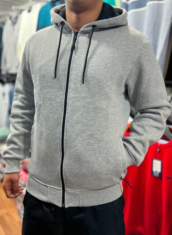 Кофта спорт Vip Stendo (M-2XL) 4921 l.grey (зима)