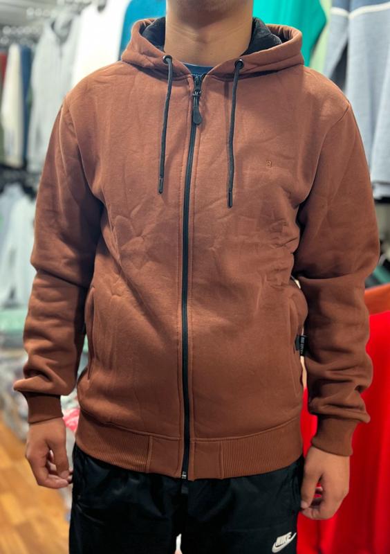 Кофта спорт Vip Stendo (M-2XL) 4921 brown (зима)