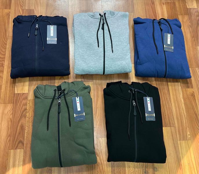 Кофта спорт Vip Stendo (3XL-6XL) 4922 l.grey (зима)