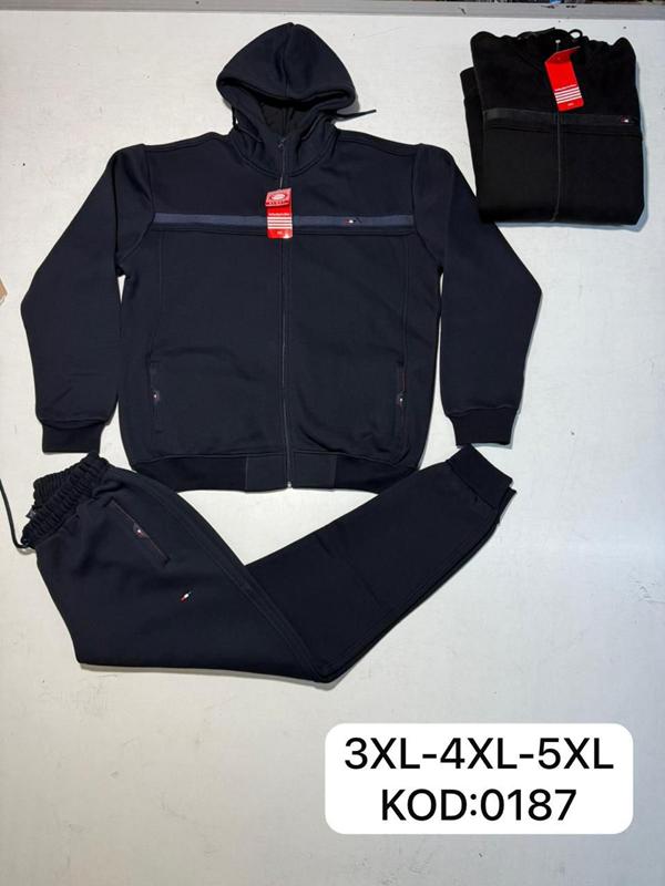 Костюм спорт Vip Stendo (3XL-5XL) 0187 black (зима)