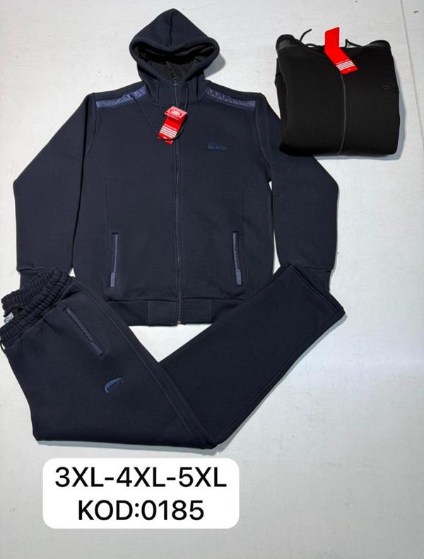 Костюм спорт Vip Stendo (3XL-5XL) 0185 black (зима)