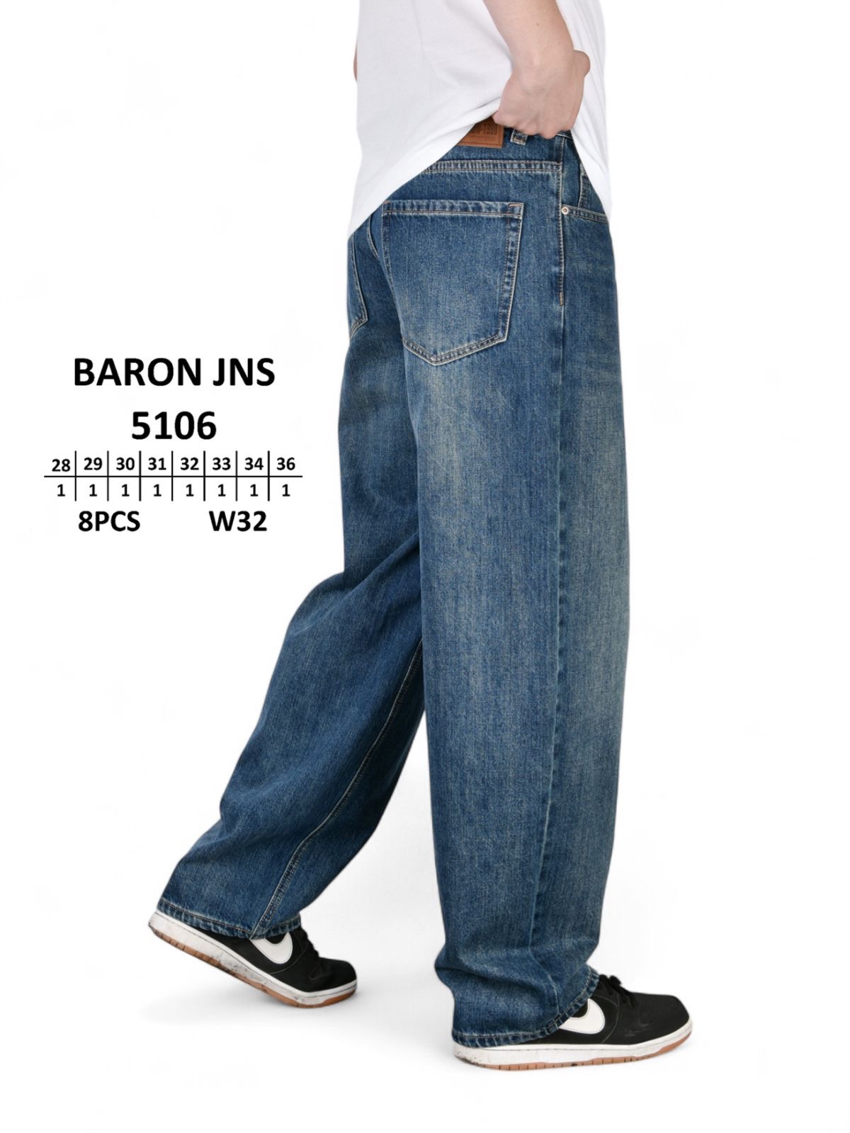 Джинсы God Baron (28-36) 5106-1 blue (деми)