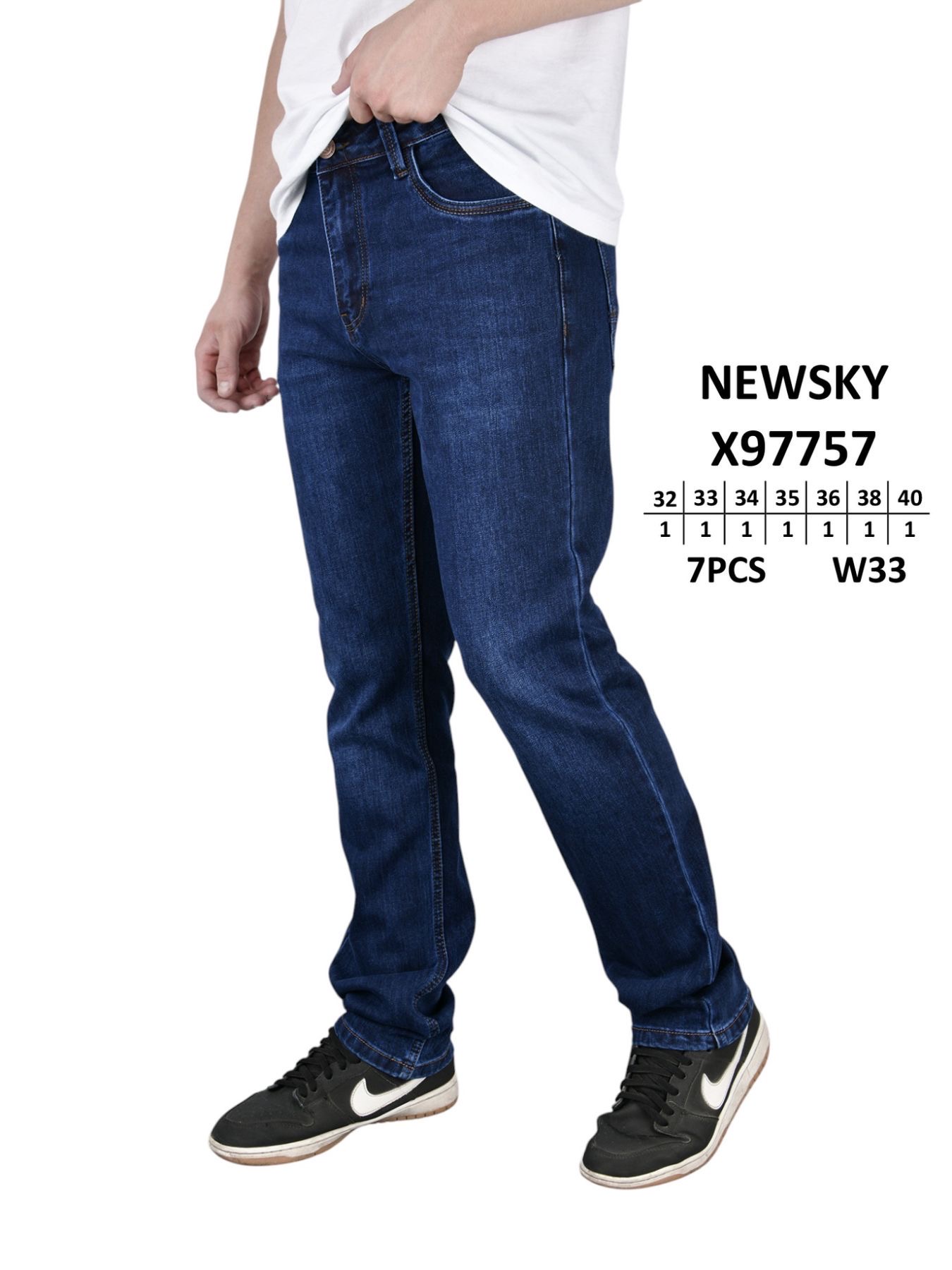 Джинсы God Baron (32-40) X97757 blue (деми)