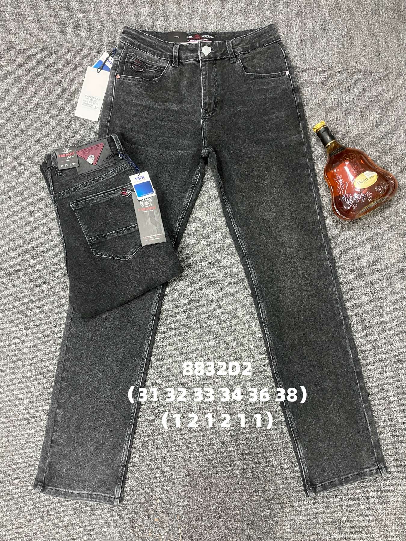 Джинсы God Baron (31-38) 8832D2 black (деми)