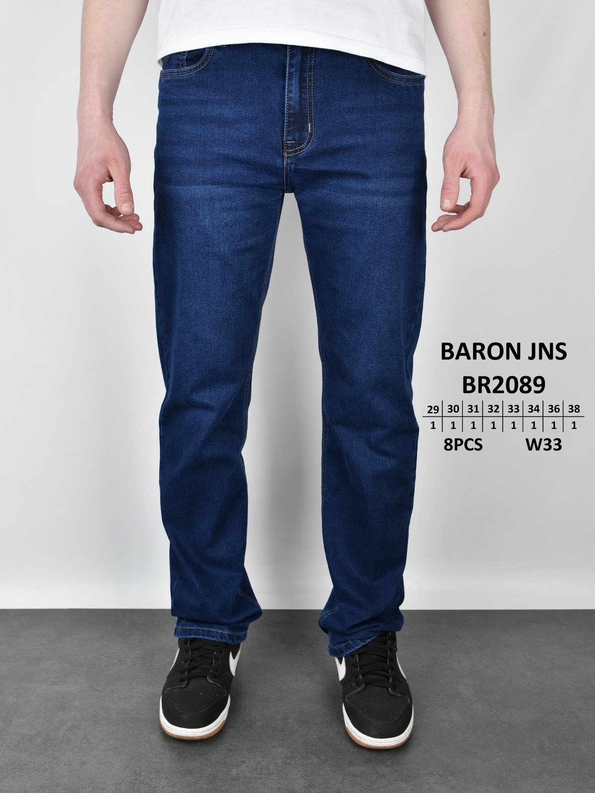 Джинсы God Baron (29-38) BR2089 blue (деми)