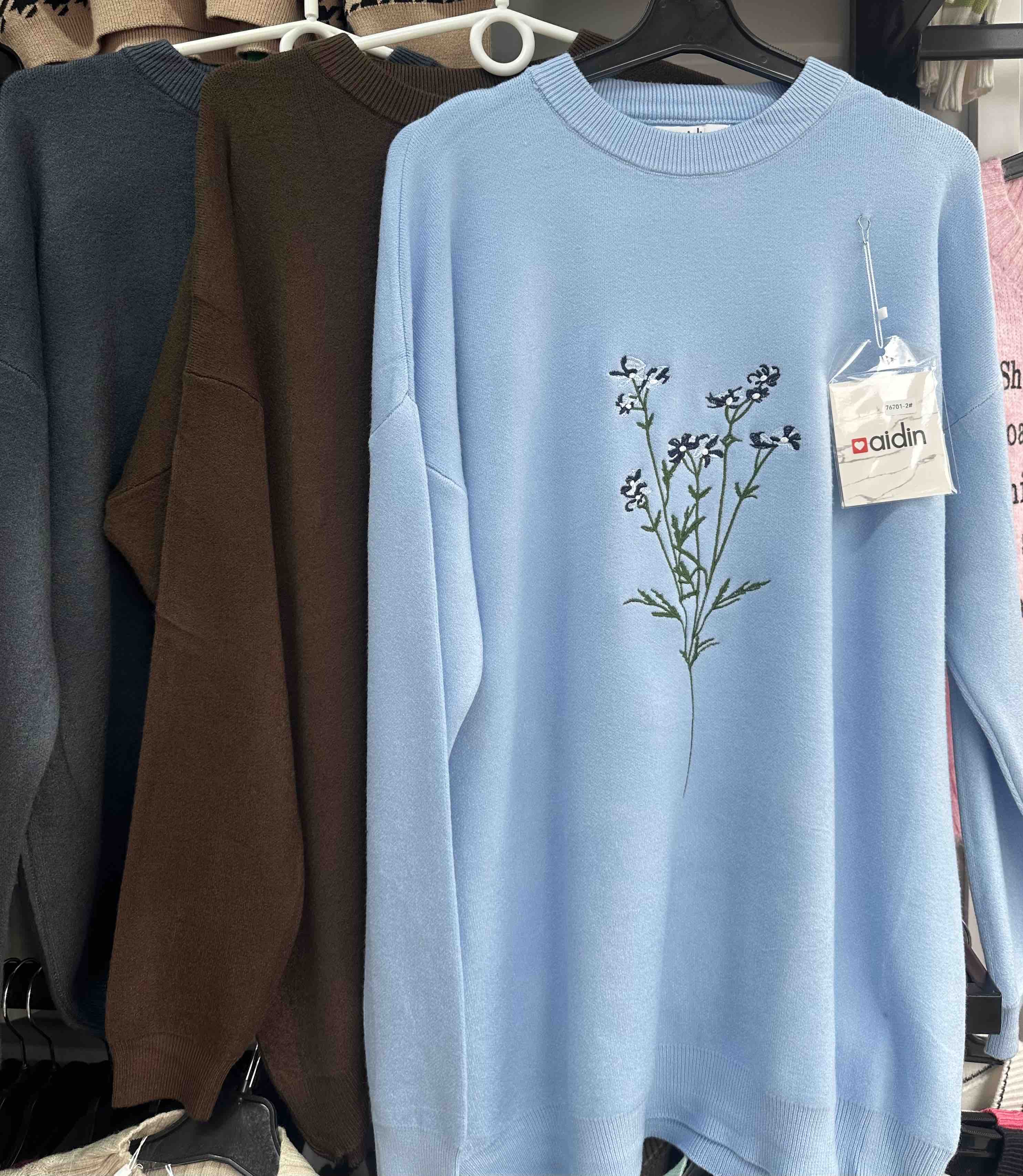 Свитер Aidin-шик шок (one size) 76401-2 mix (деми)