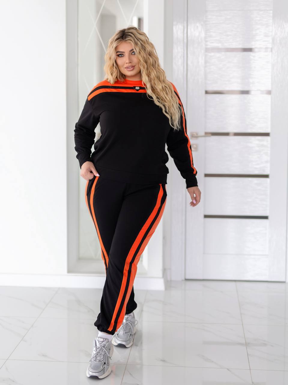 Костюм спорт Seven Zikina (50-60) 1339 black (деми)