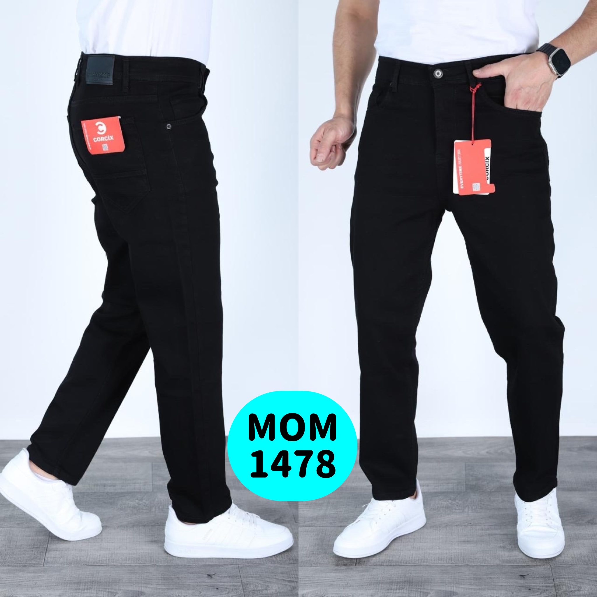 Джинсы God Baron (29-36) 1478 black (деми)