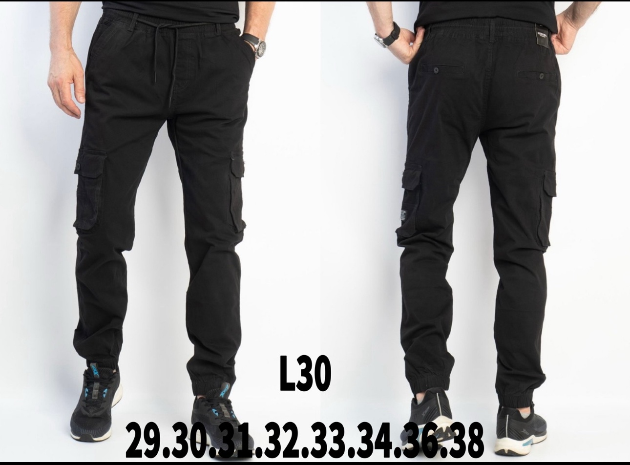 Штаны God Baron (29-38) L30 black (деми)