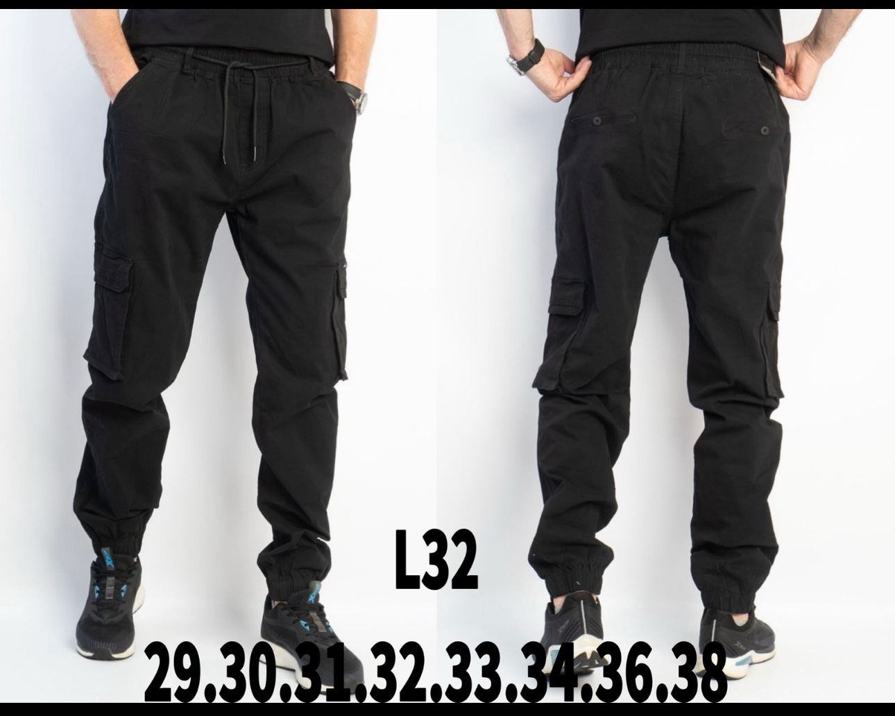 Штаны God Baron (29-38) L32 black (деми)