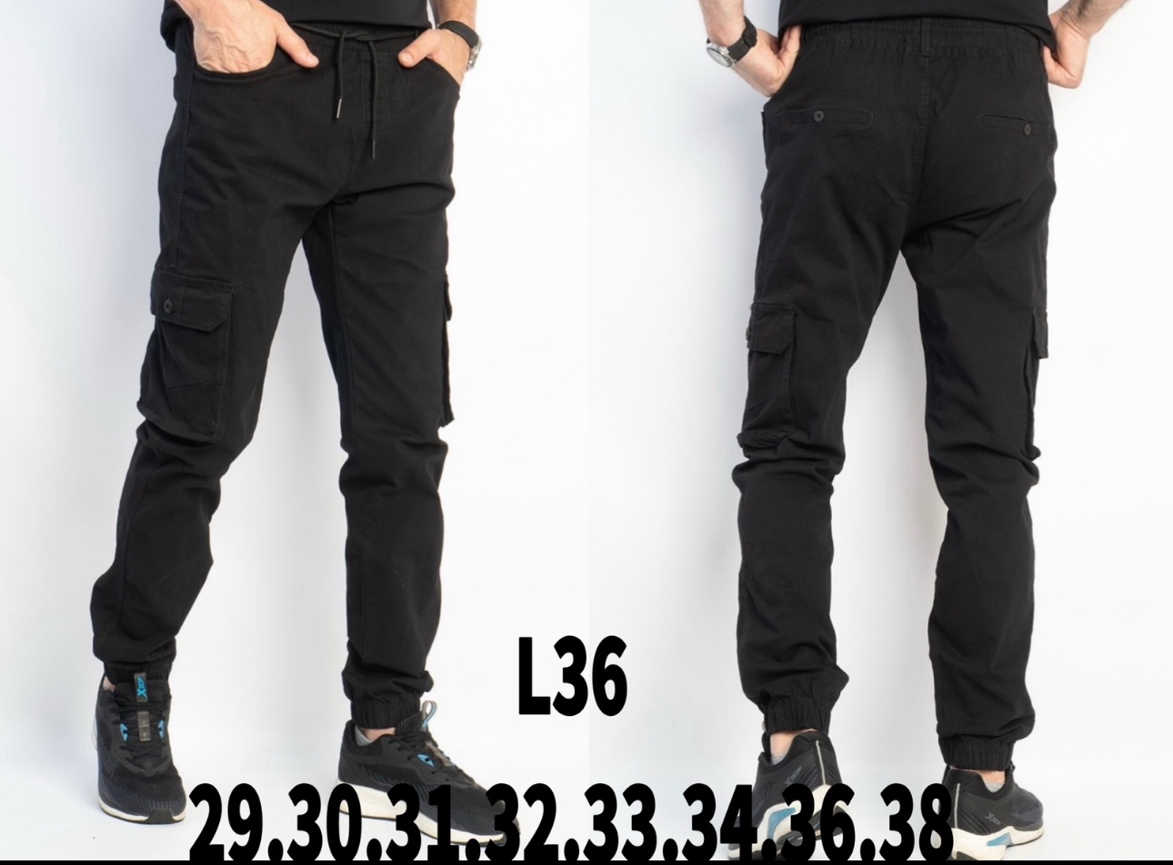 Штаны God Baron (29-38) L36 black (деми)