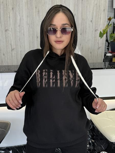 Худи JJF (L-4XL) 50151 black (зима)