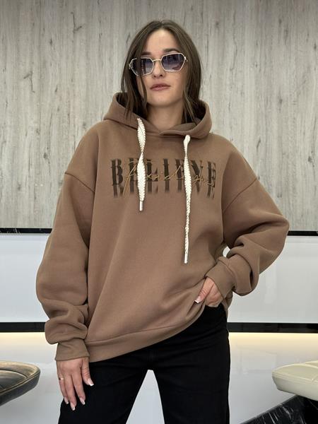 Худи JJF (L-4XL) 50151 brown (зима)