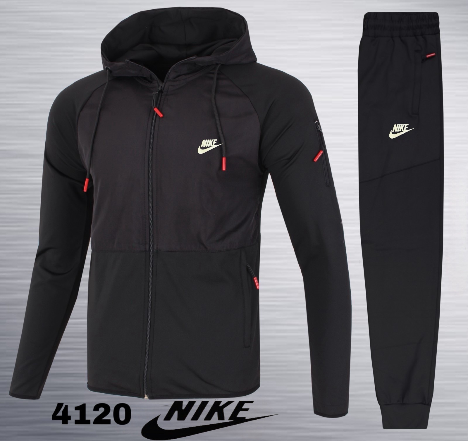 Костюм спорт AZT (M-3XL) 4120 black (деми)