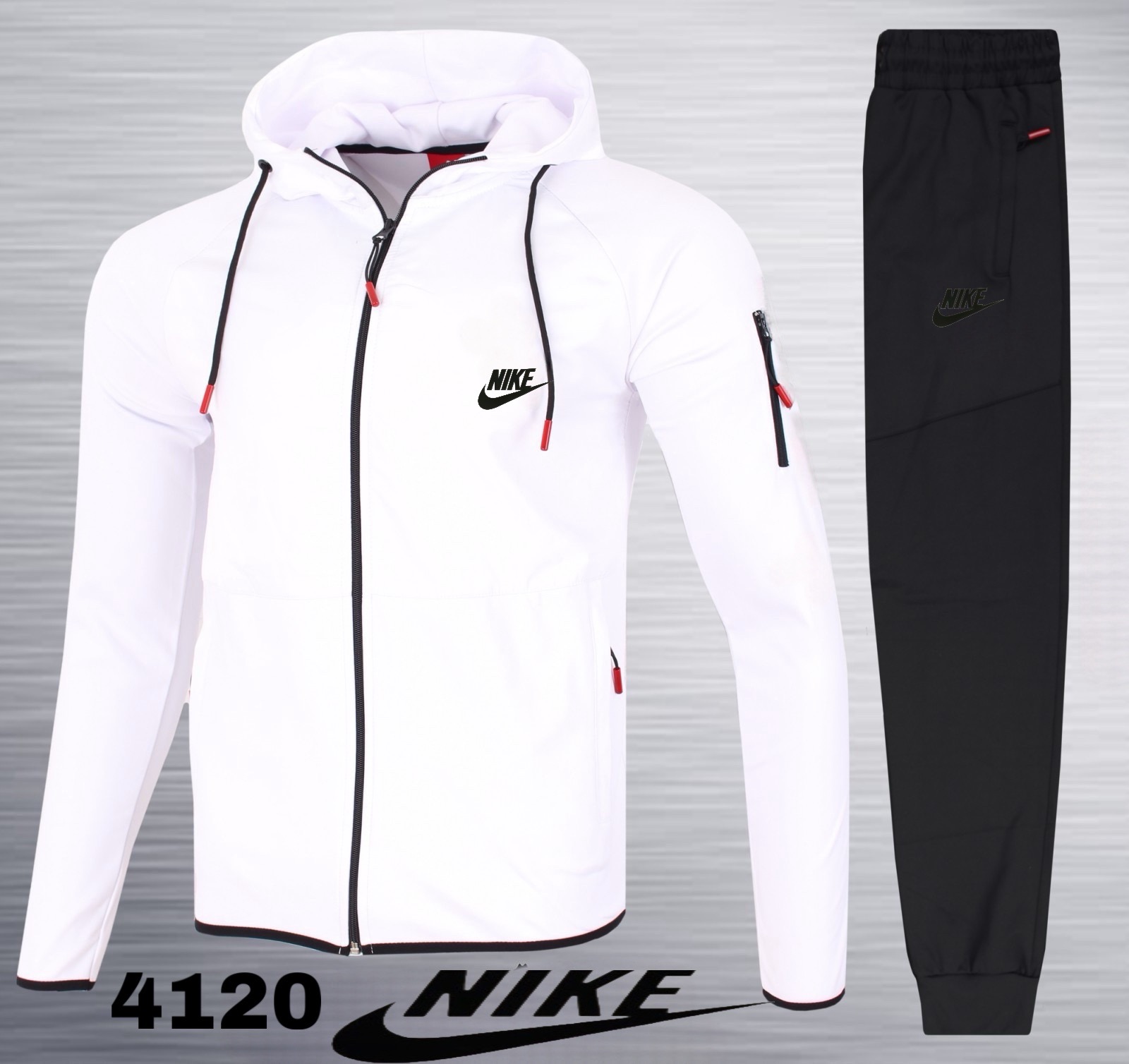 Костюм спорт AZT (M-3XL) 4120 white (деми)