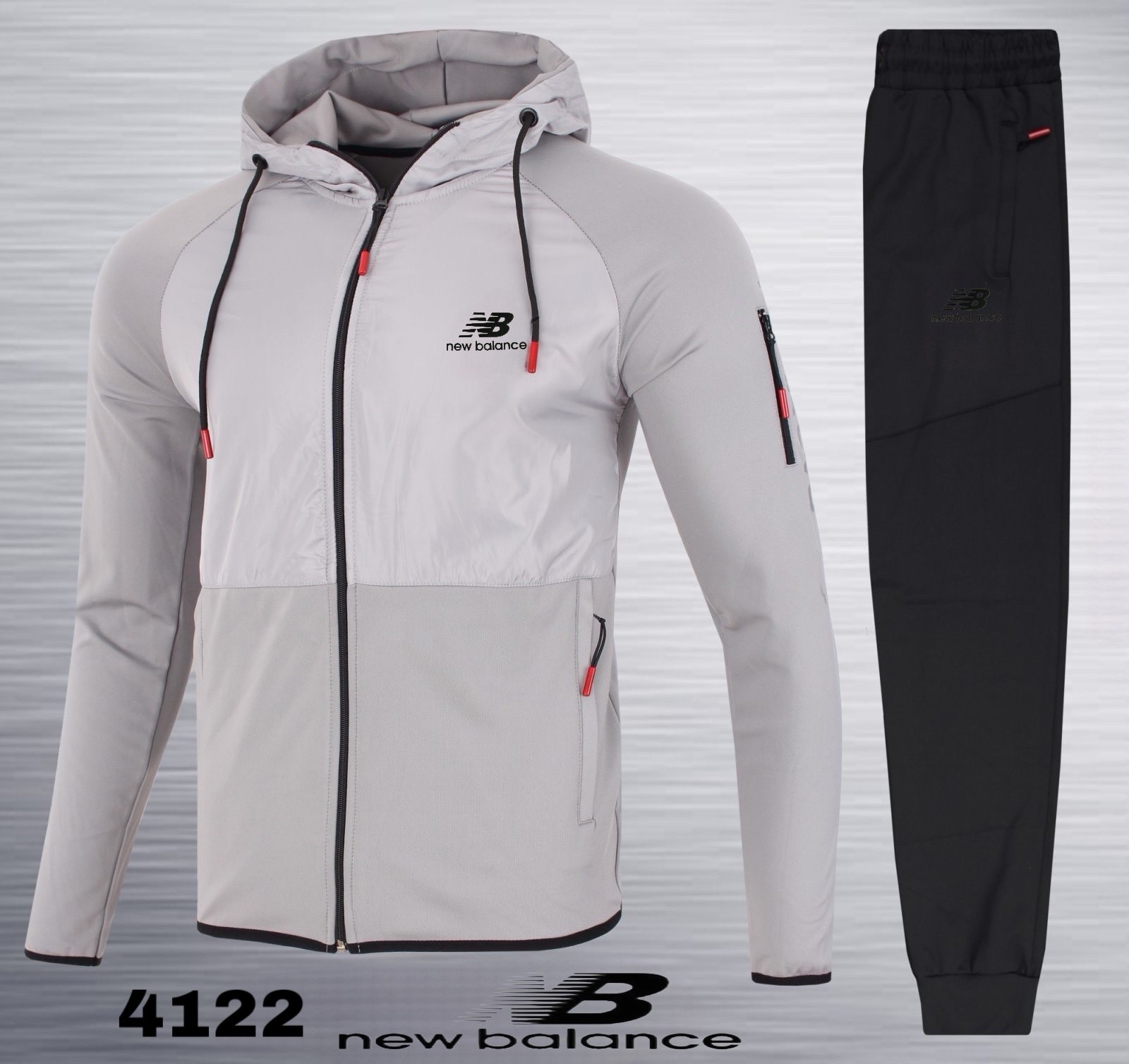 Костюм спорт AZT (M-3XL) 4122 l.grey (деми)