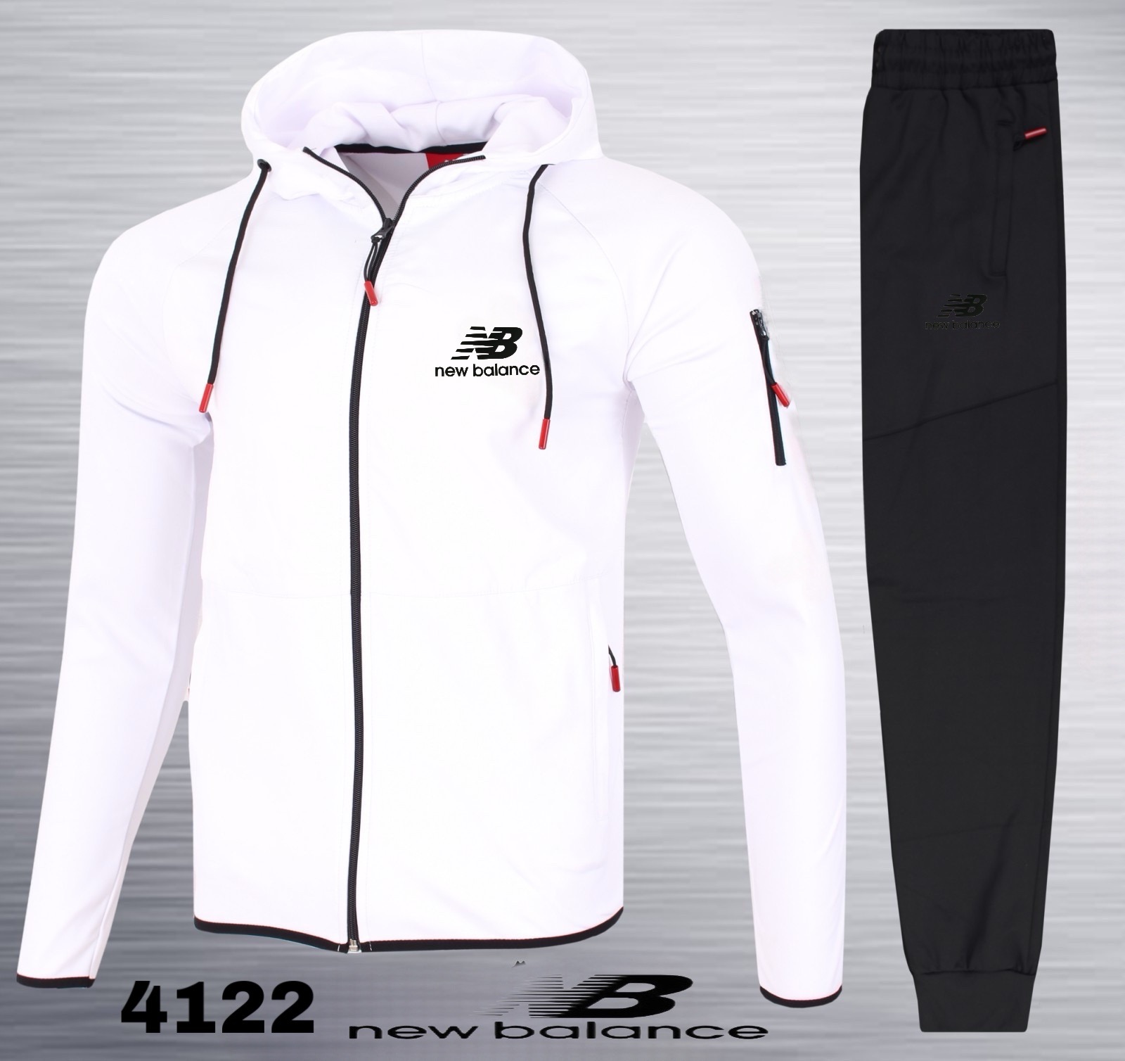 Костюм спорт AZT (M-3XL) 4122 white (деми)