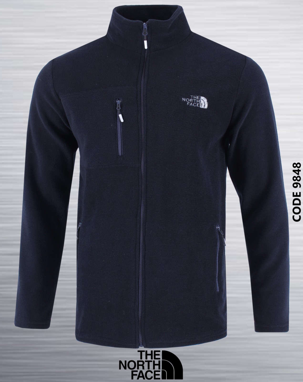 Кофта спорт AZT (3XL-7XL) 9848-1 navy (зима)