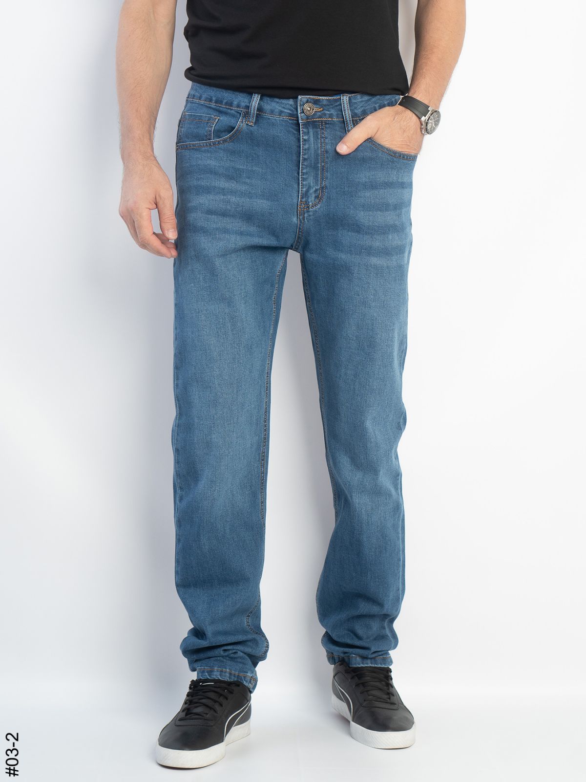 Джинсы Seven Group (32-42) 03-2 blue (деми)