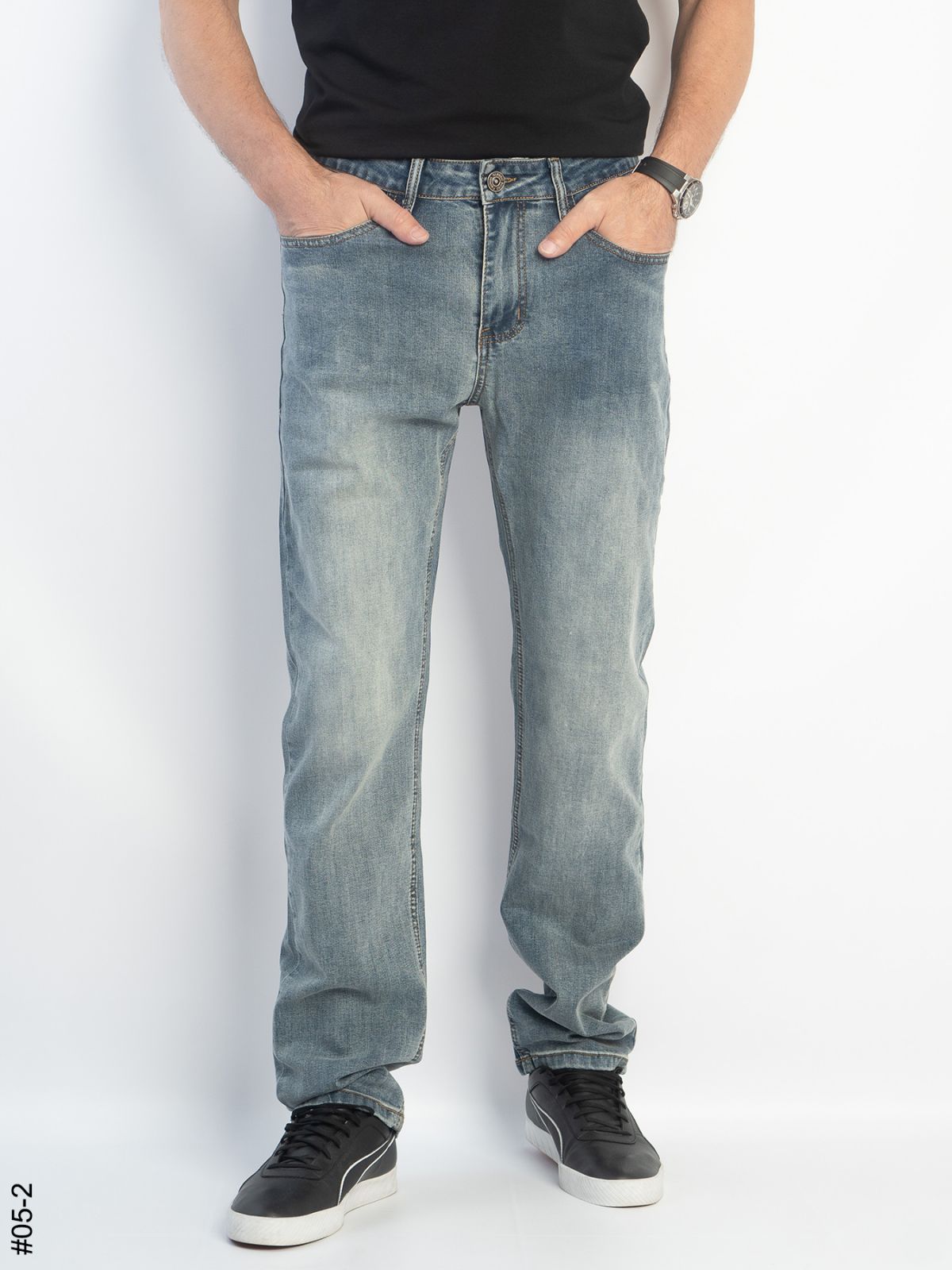 Джинсы Seven Group (32-38) 05-2 l.blue (деми)