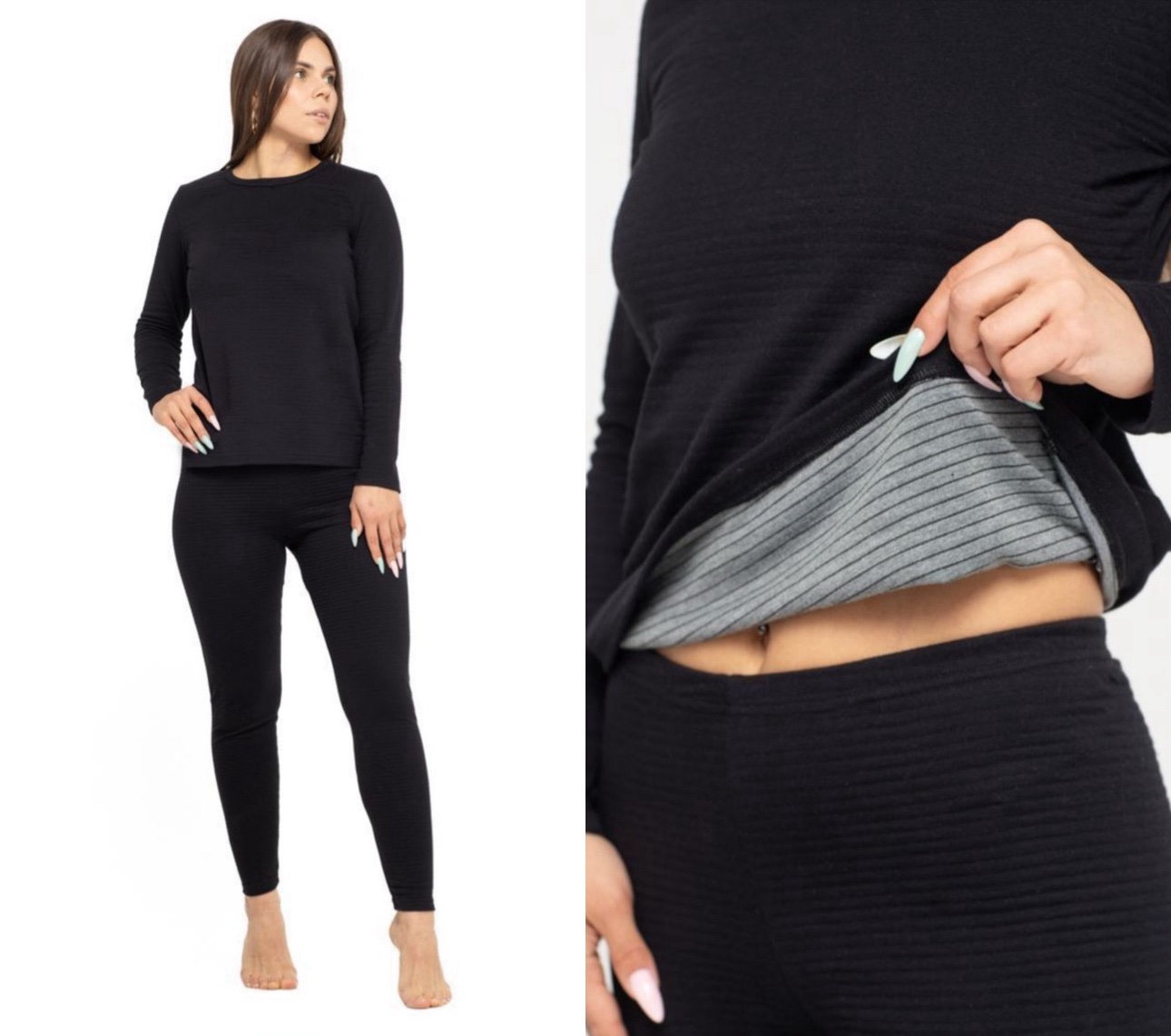 Термобелье BRAVEL (2XL) 02364-2 black (зима)