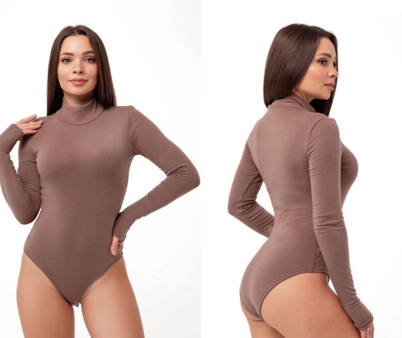 Боди BRAVEL (S-2XL) 6731 brown (зима)