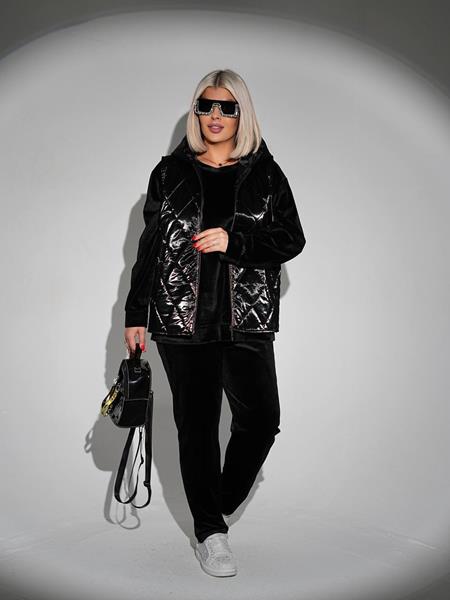 Костюм спорт Seven Zikina (50-60) 1345 black (деми)