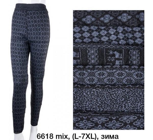 Лосины Redoor (L-7XL) 6618 mix (зима)