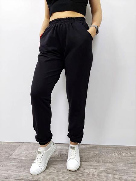 Штаны спорт Sport style (XL-4XL) 80023 black (зима)