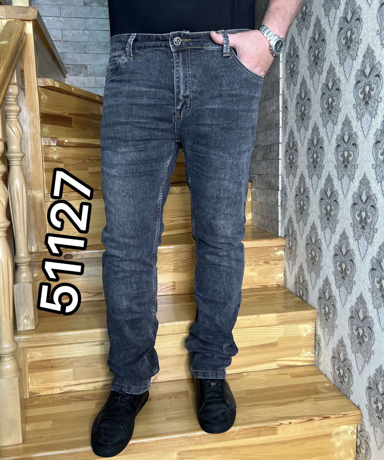 Джинсы God Baron (36-44) 51127 blue (деми)