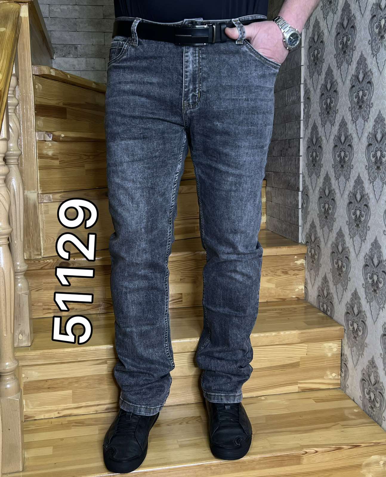 Джинсы God Baron (30-38) 51129 blue (деми)