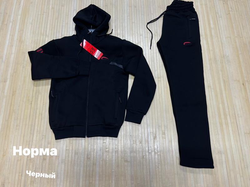 Костюм спорт Navas (S-2XL) NW198 black (зима)