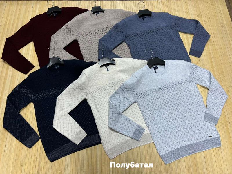 Свитер Navas (L-2XL) NW263 navy (зима)