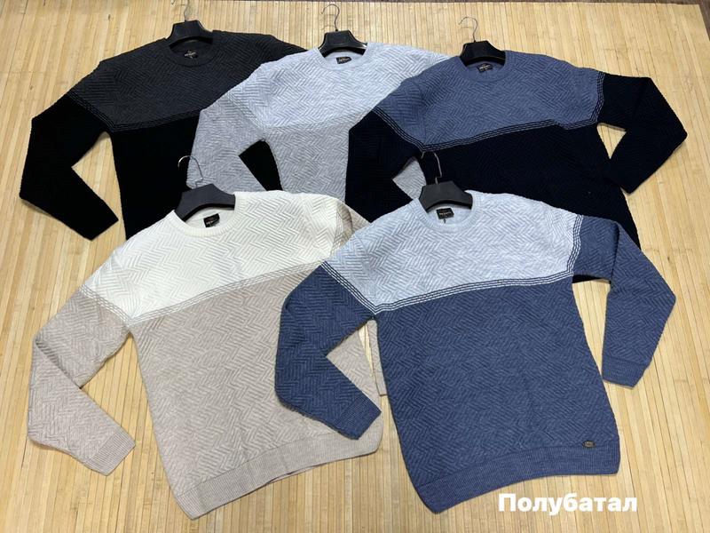 Свитер Navas (L-2XL) NW267 l.grey (зима)