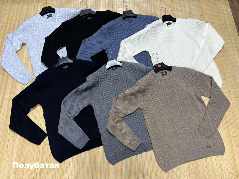 Свитер Navas (L-2XL) NW279 navy (зима)