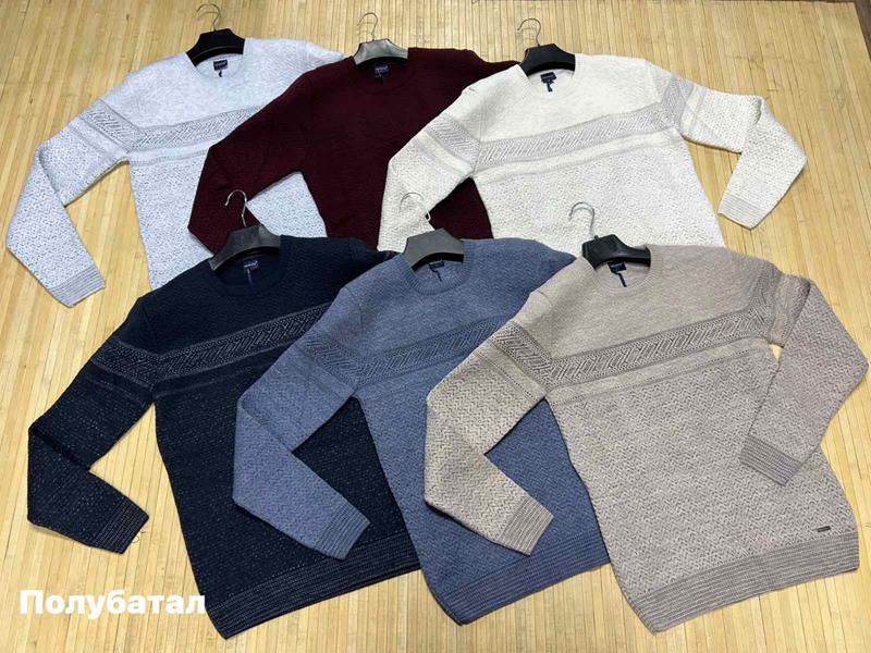 Свитер Navas (L-2XL) NW285 navy (зима)