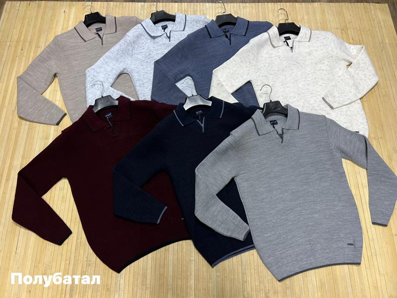 Свитер Navas (L-2XL) NW300 grey-d.grey (зима)