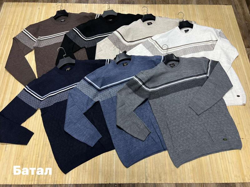 Свитер Navas (3XL-5XL) NW311 navy (зима)