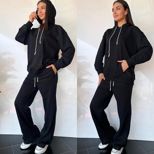 Костюм спорт i8denim Women (S-L) TB27 black (деми)