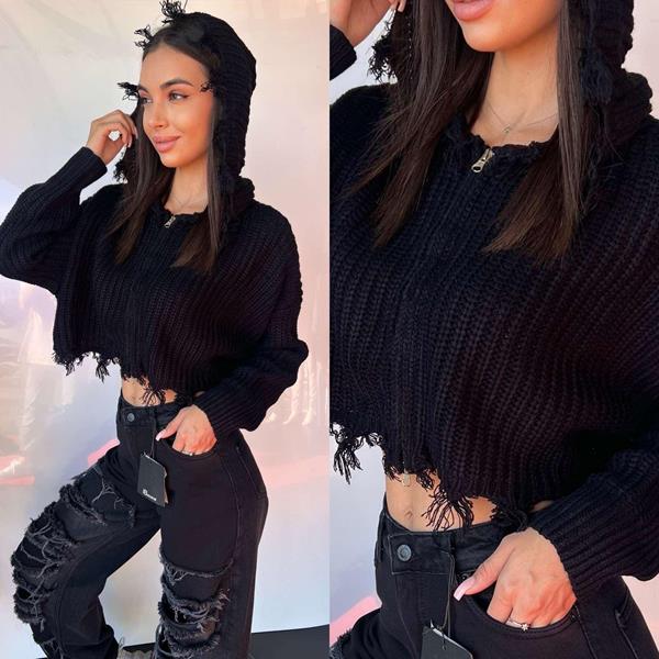 Кофта i8denim Women (S-L) TB85 black (деми)