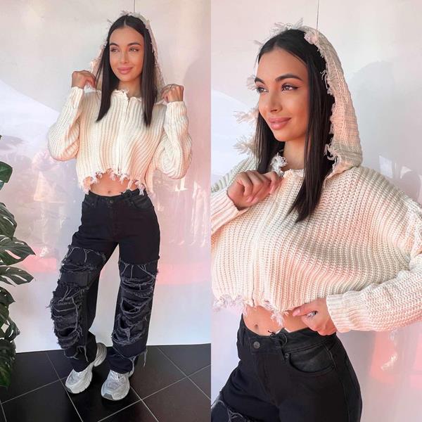 Кофта i8denim Women (S-L) TB86 beige (деми)