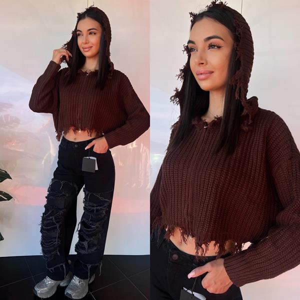 Кофта i8denim Women (S-L) TB87 brown (деми)