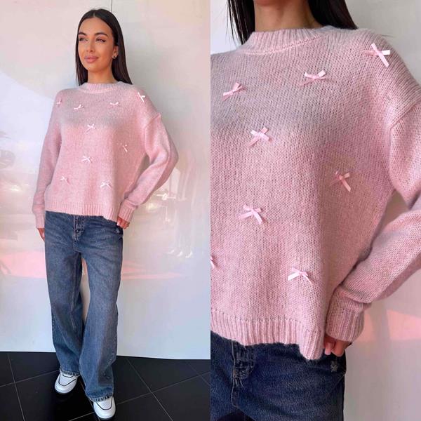 Свитер i8denim Women (one size) TB91 pink (деми)