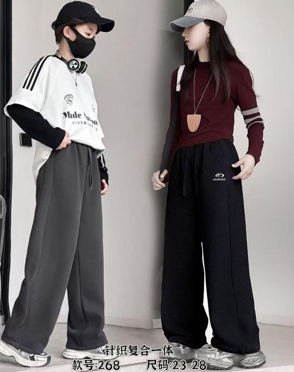 Штаны спорт Farbique (23-28) 268 black (зима)