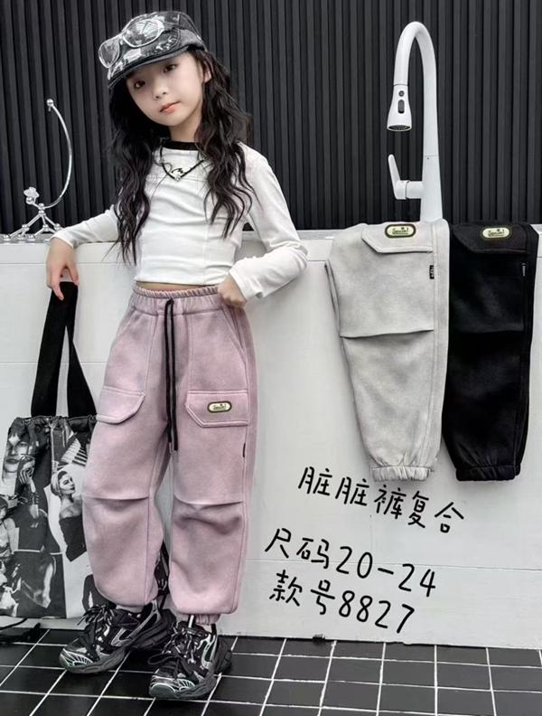 Штаны спорт Farbique (20-24) 8827 l.grey (зима)